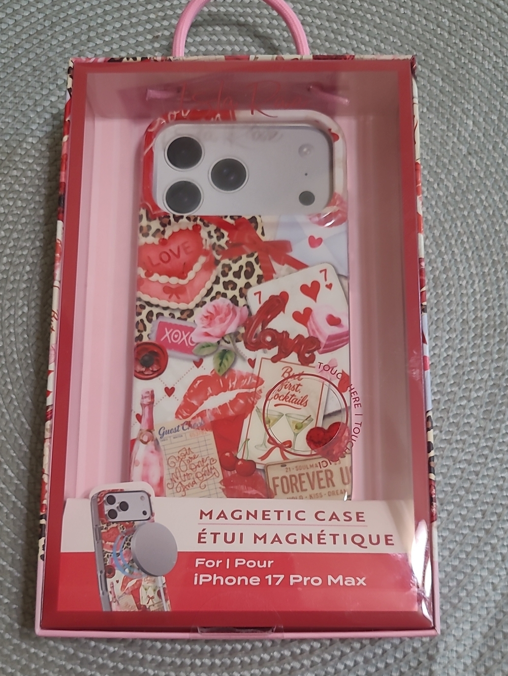 Isla Rae Magnetic Love Pattern Case for iPhone 17 Pro Max